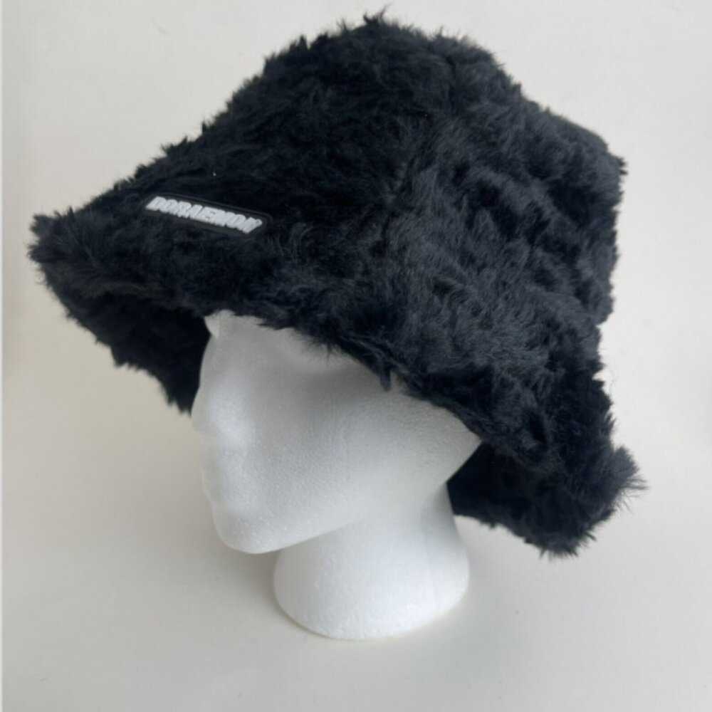 G00325 Soft Plush Women Cute Winter Bucket Hat Wide Brim Fluffy Fisherman Faux